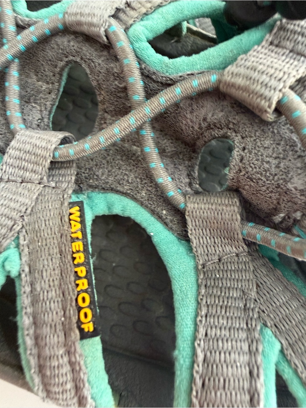 Keen whisper Women size 8.5 Gray and Teal Sport Sandals - Picture 8 of 11